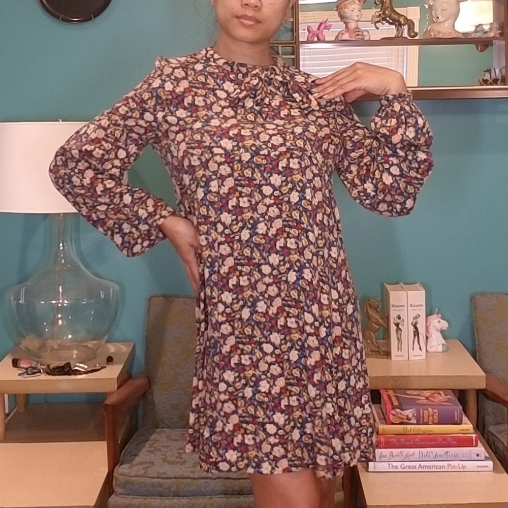 Comfortable flower print dress